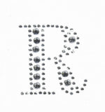 Kaisercraft Rhinestone R Silver sticker front view craft embellishment