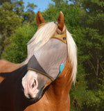 Tsz Horse Fly Mask front view for equine UV protection