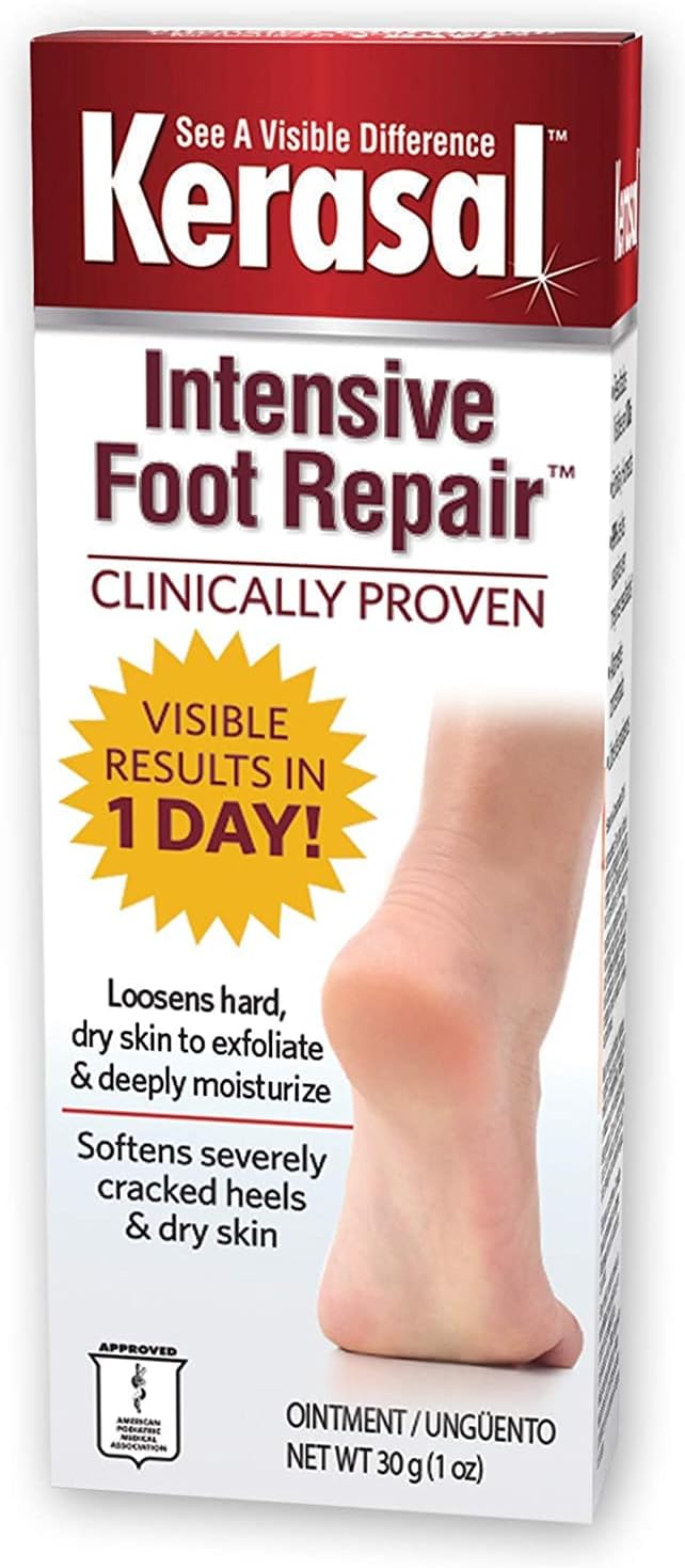 Kerasal foot repair ointment front view tube packaging