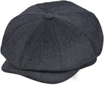 Jerague ivy cabbie flat beret cap back view
