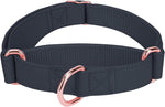Soft Leather Martingale Dog Collar - Adjustable Rose Gold Limited Slip Collars [Easy to Clean], Stylish Durable Heavy Duty Nylon No Pull Training Collar for Small Medium Large Dogs M Purple - Image 10