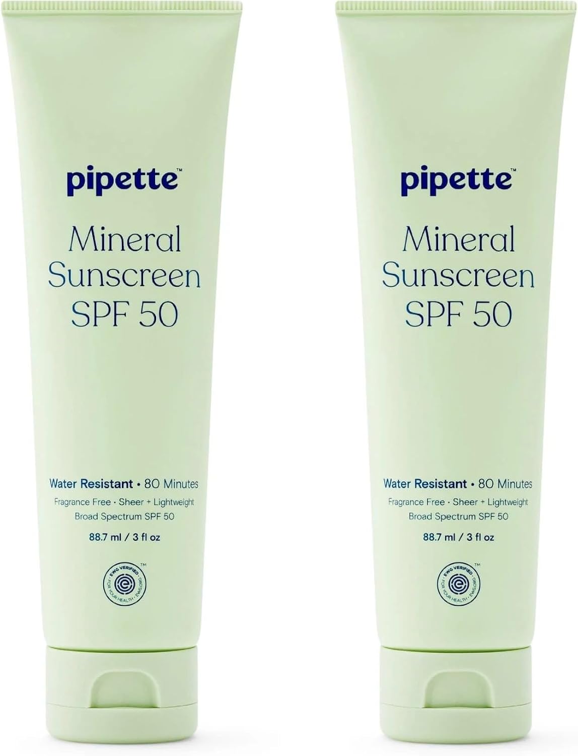 Pipette sunscreen bottles lined up for outdoor skincare