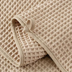 Two piece microfiber hand towel set folded neatly