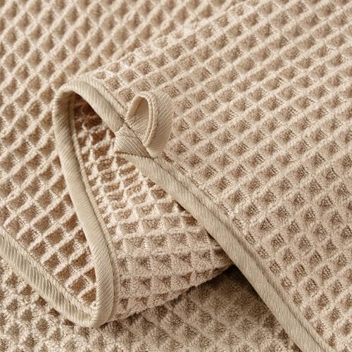 Two piece microfiber hand towel set folded neatly