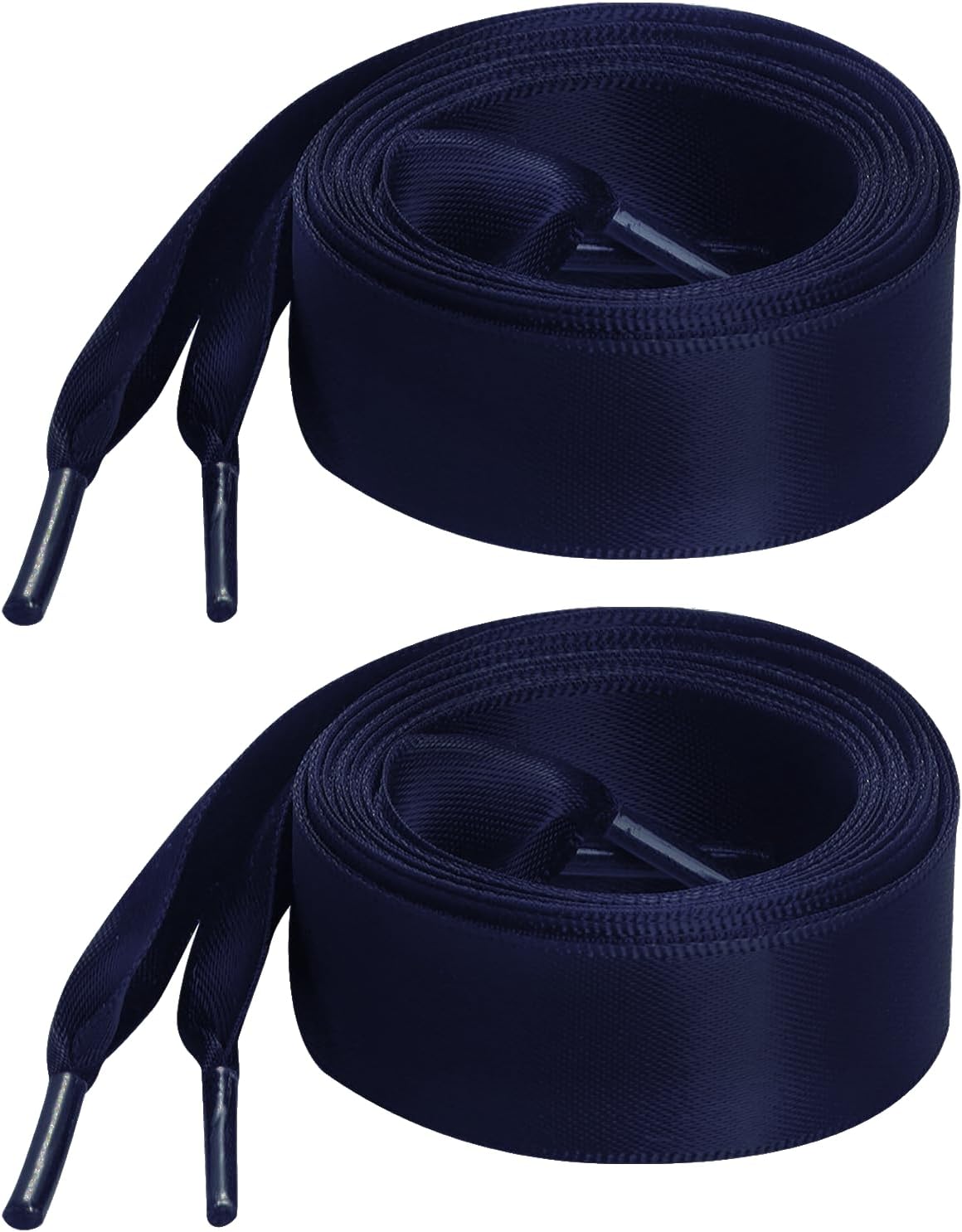 Marrywindix 2 Pairs 47" Flat Satin Ribbon Shoelaces Silk Shoestring Wide Shoe Laces for Sneaker Skate Shoes Boots Sport Shoes - Image 10
