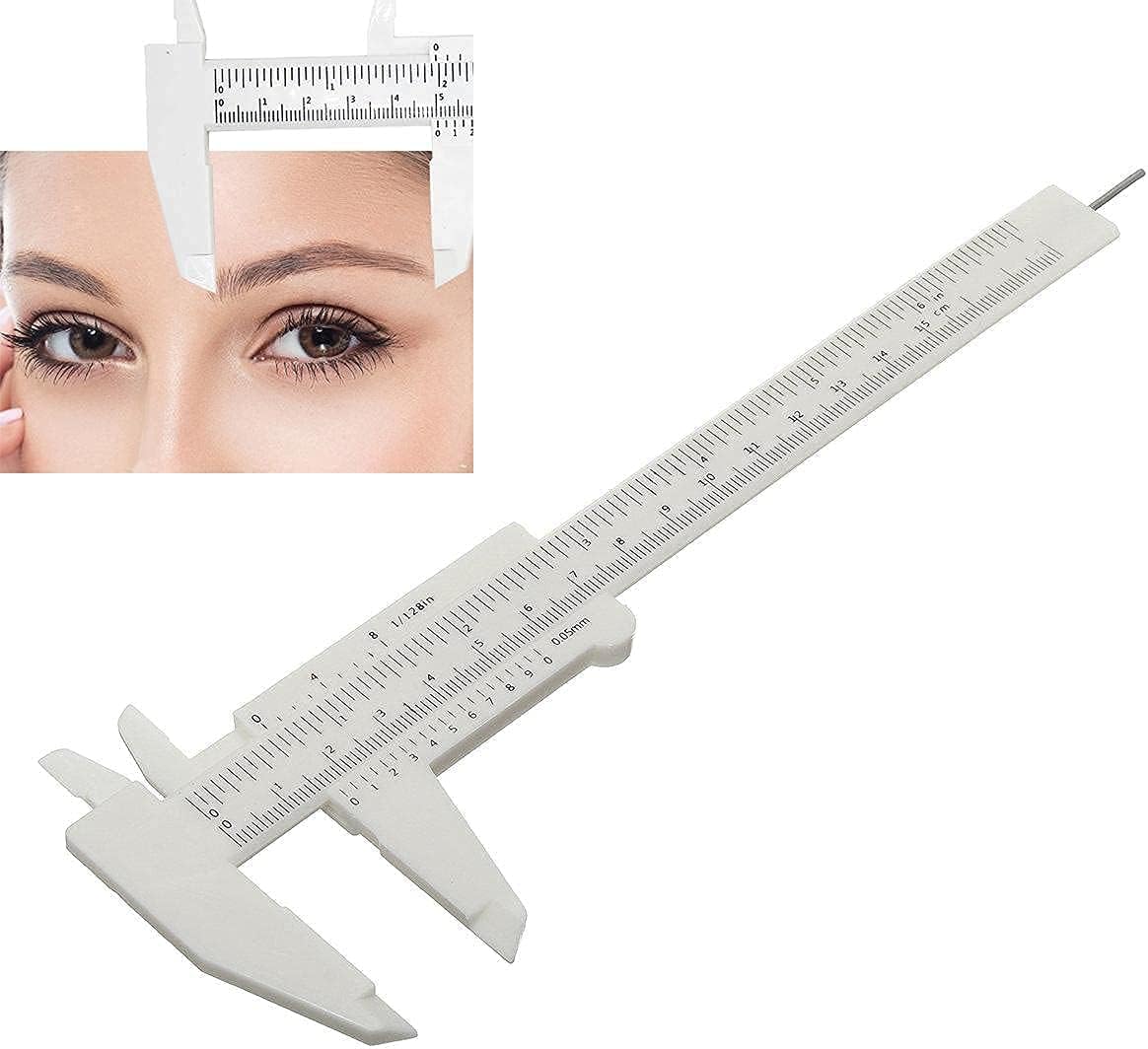 Bella Faccia 150mm eyebrow guide ruler dual scale close-up