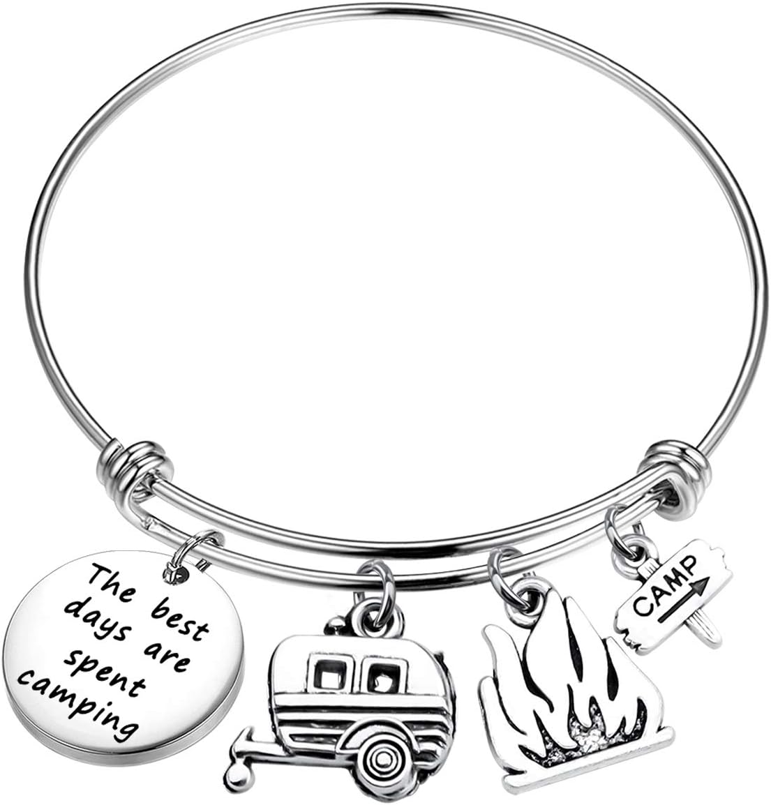 KUIYAI happy camping bracelet front view