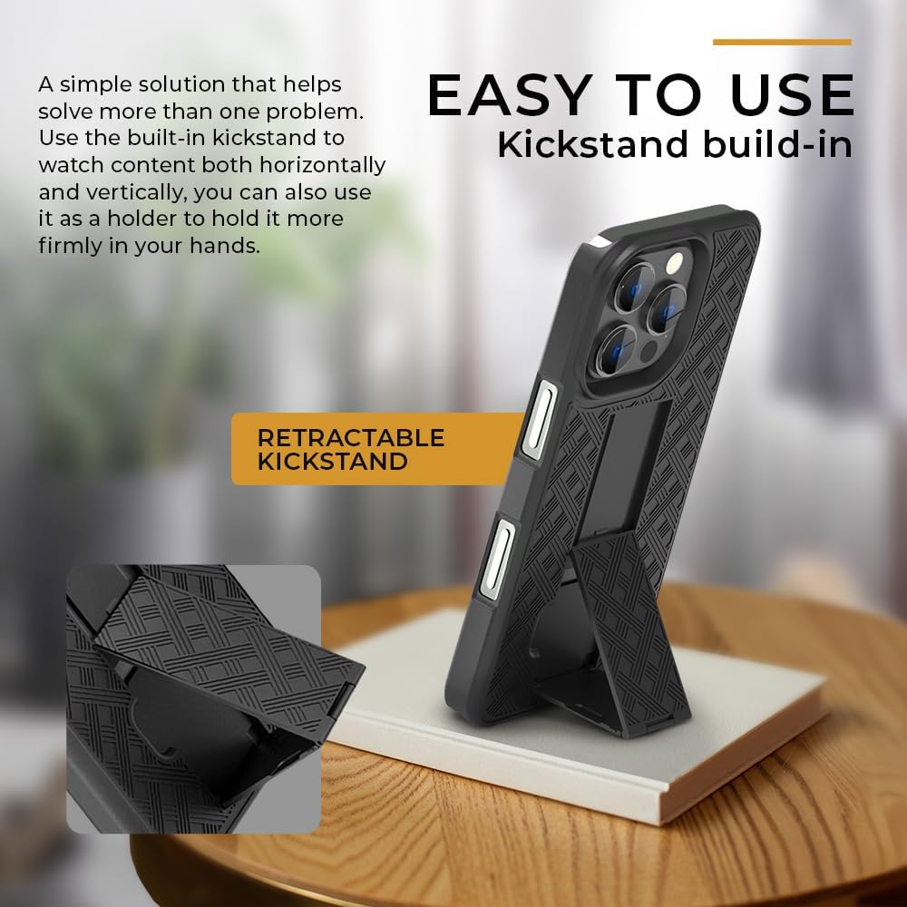 MOTIVE protective case 360 degree rotating belt clip mechanism