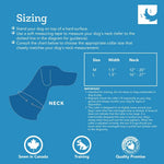 Medium training dog collar reflective label detail