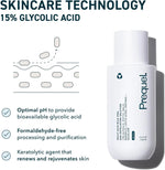 Dermatologist developed Prequel skincare bundle displaying texture details of the milky acid peel and the thick protective balm.