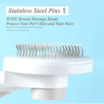 SimpleDot dog and cat slicker brush stainless steel bristles with massage beads
