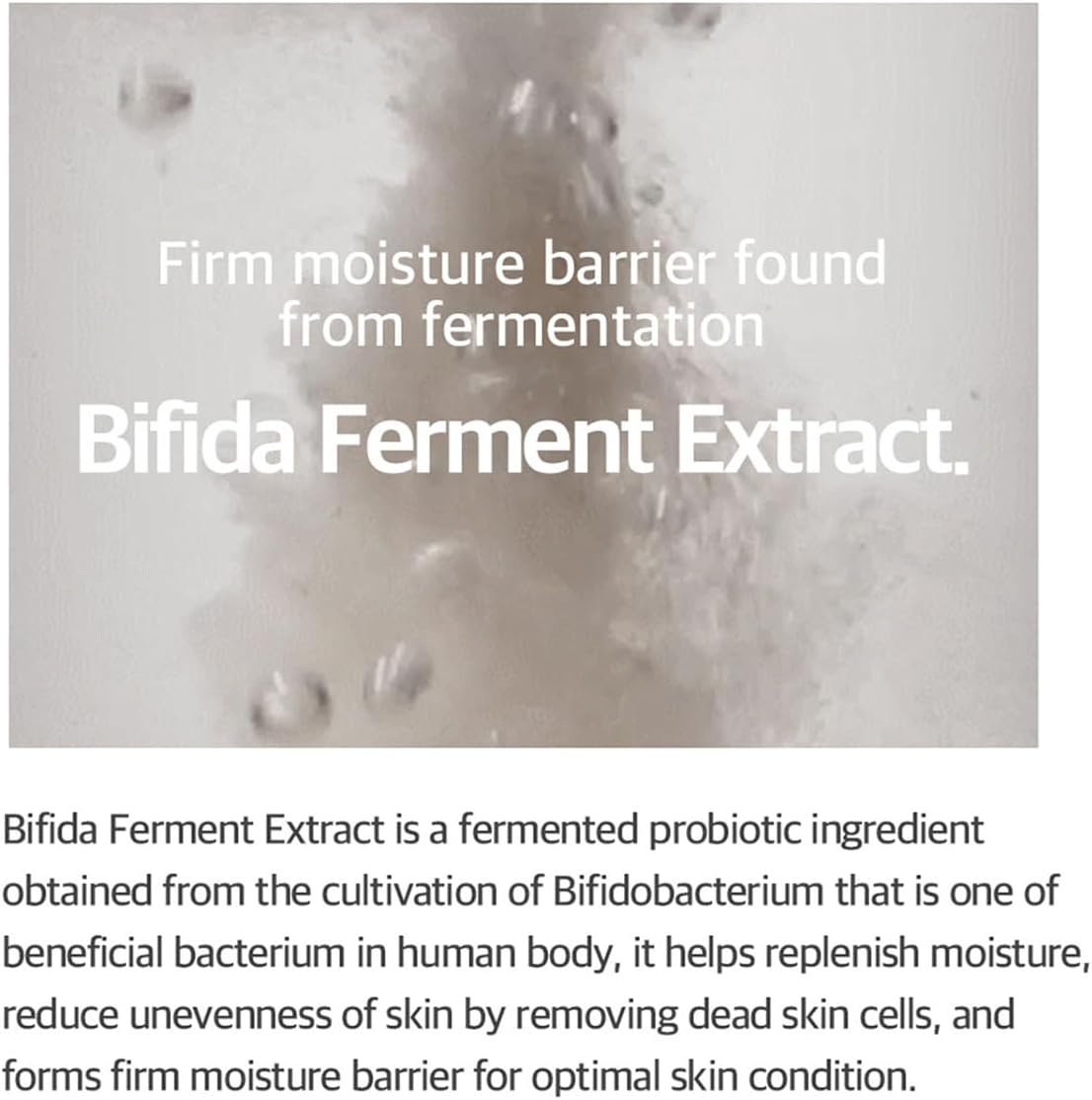 Mixsoon Bifida Ferment Essence lightweight watery texture being dispensed from the bottle