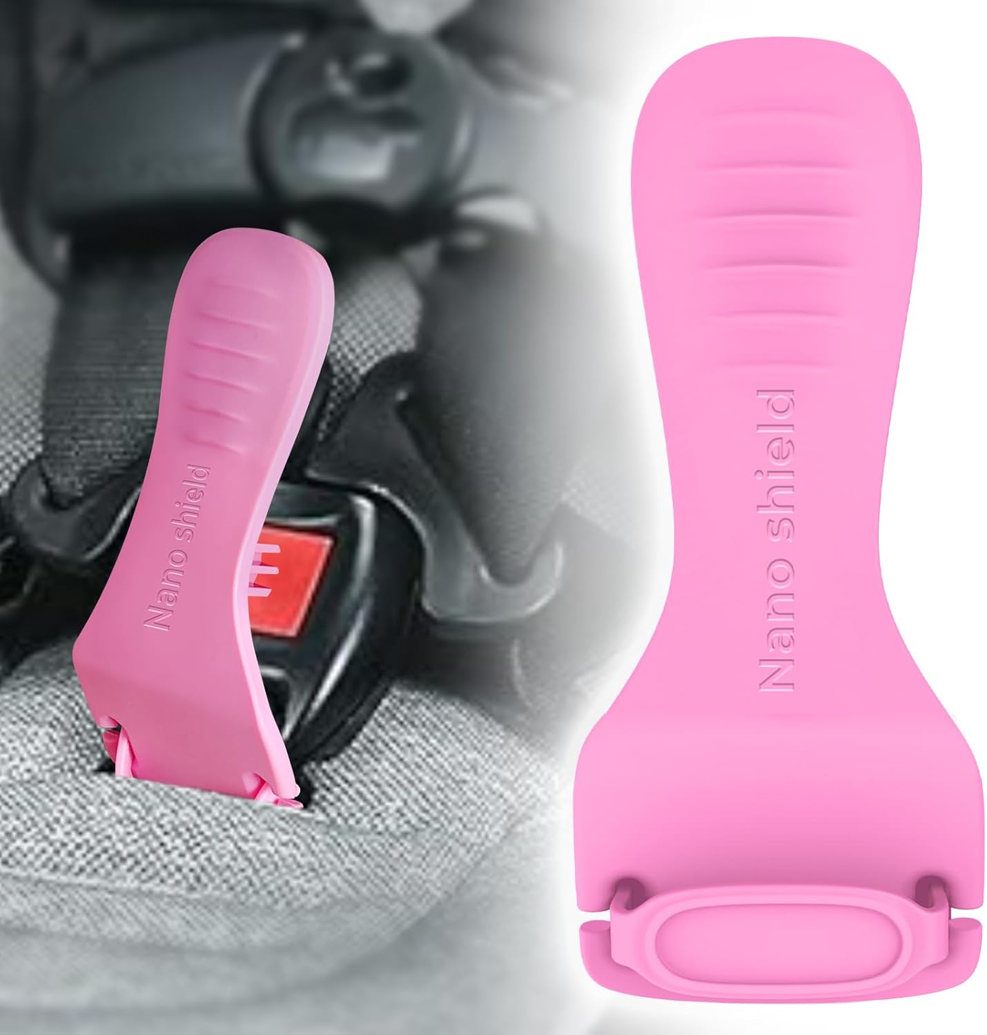 Nano Shield pink buckle release tool front view