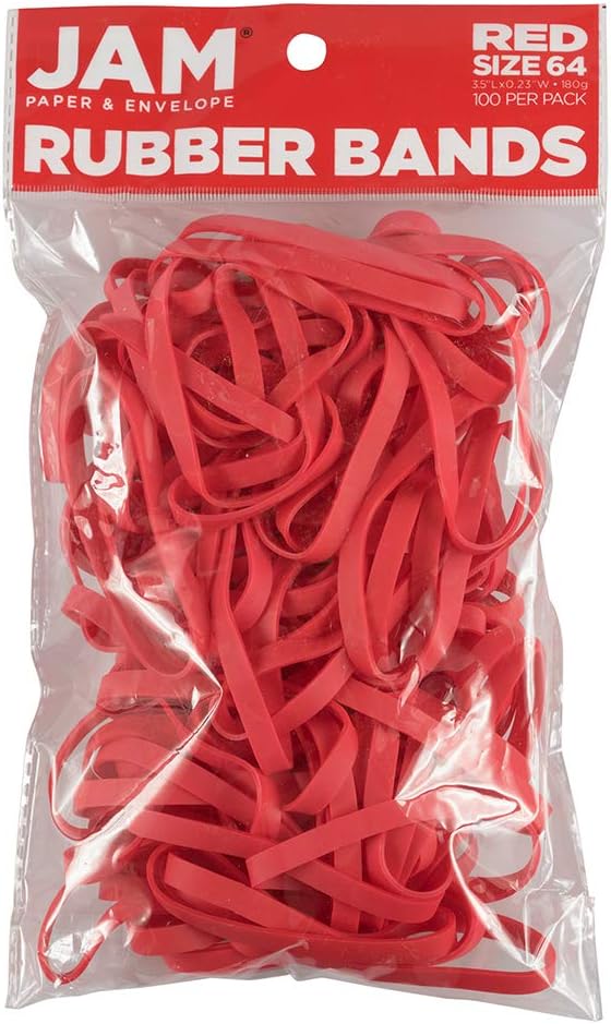 JAM Paper durable rubber bands front view office stationery