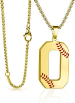 Baseball Initial Necklace for Boys Men A-Z Letter Necklaces Chain Stainless Steel Pendant with Accessories Sport Charm Baseball Gifts for Team Player Athlete Lover Fans... - Image 11