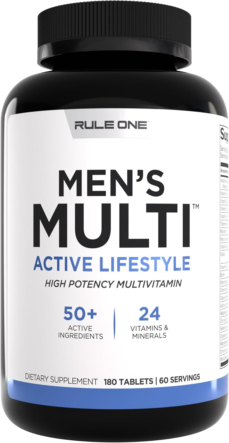 Rule 1 Proteins Men's Daily Multi, 90 Tablets, 30 Day Supply | Vitamins, Essential Minerals, Superfoods, Digestive Enzymes, Amino Acids, & Antioxidants for Active Lifestyles - Image 11