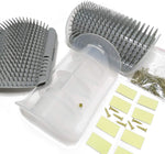 Yuntop 2 pack cat corner groomer package contents with screws and adhesive strips