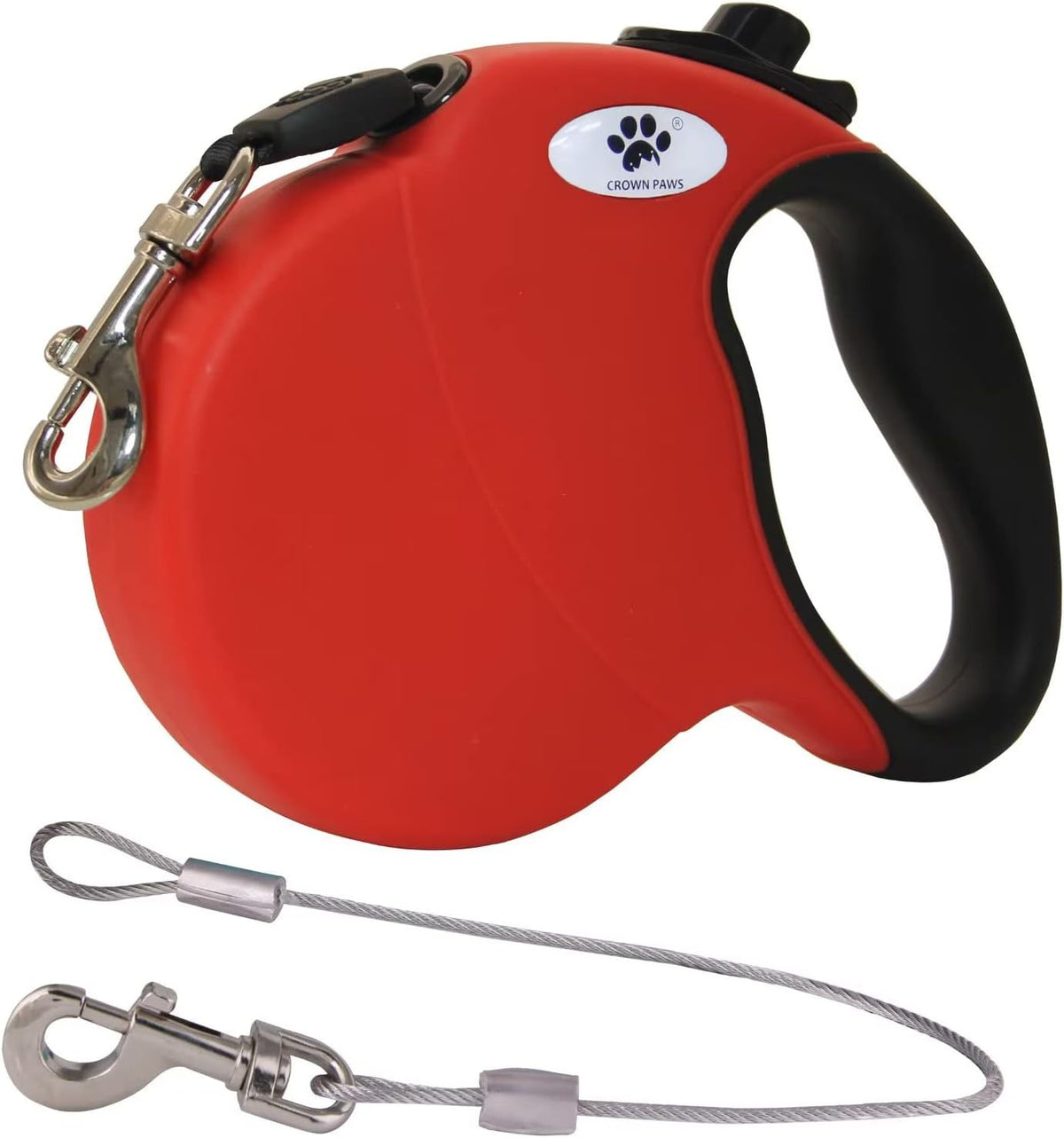 16ft Retractable Dog Leash for Large Breed Dogs up to 110 lbs with a Detachable Chew Proof Extender Wire Ropes (Black L) - Image 12
