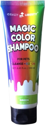 Crazy Liberty Magic Color Shampoo Purple back panel safety usage instructions
