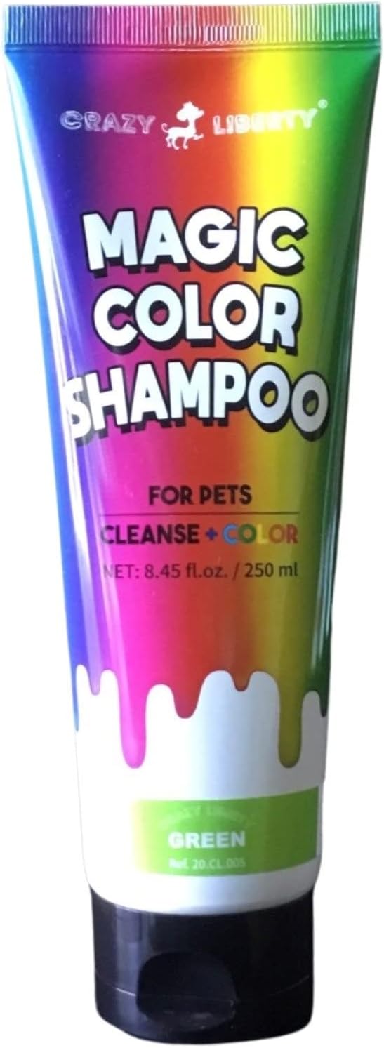 Crazy Liberty Magic Color Shampoo Purple back panel safety usage instructions
