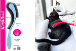 KittyWand blue grooming wand back surface for large area brushing