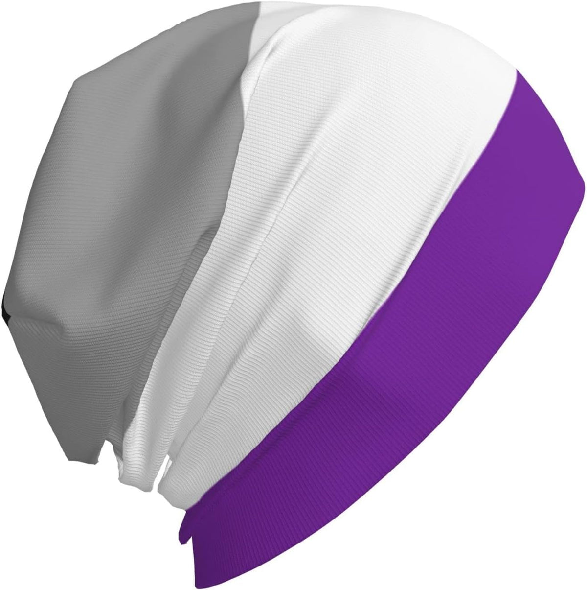 Qauirfe slouchy winter beanie fabric close up