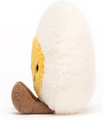 Jellycat Amuseables Boiled Egg stuffed toy sitting angle