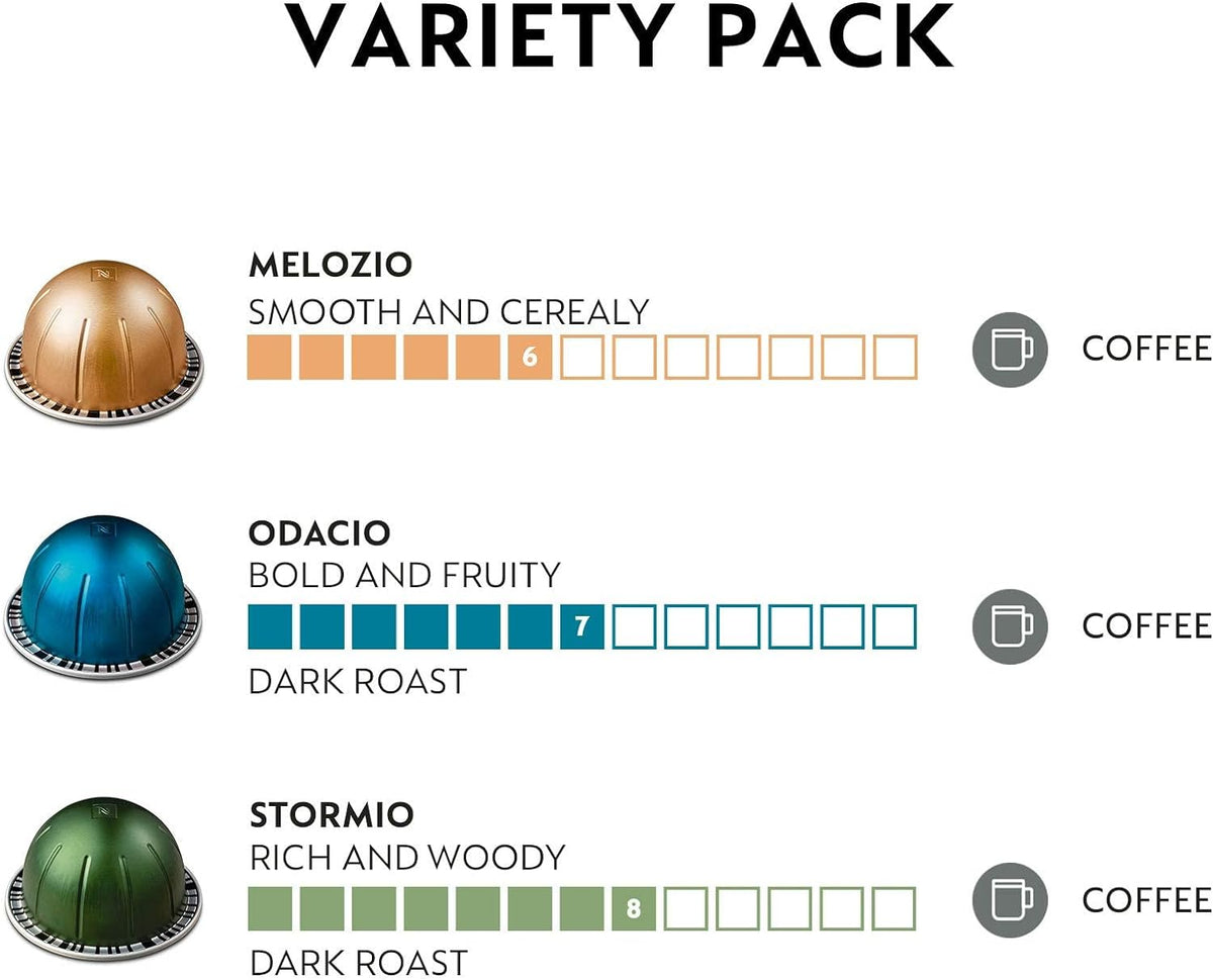 Nespresso Vertuo 30 count capsule box open display