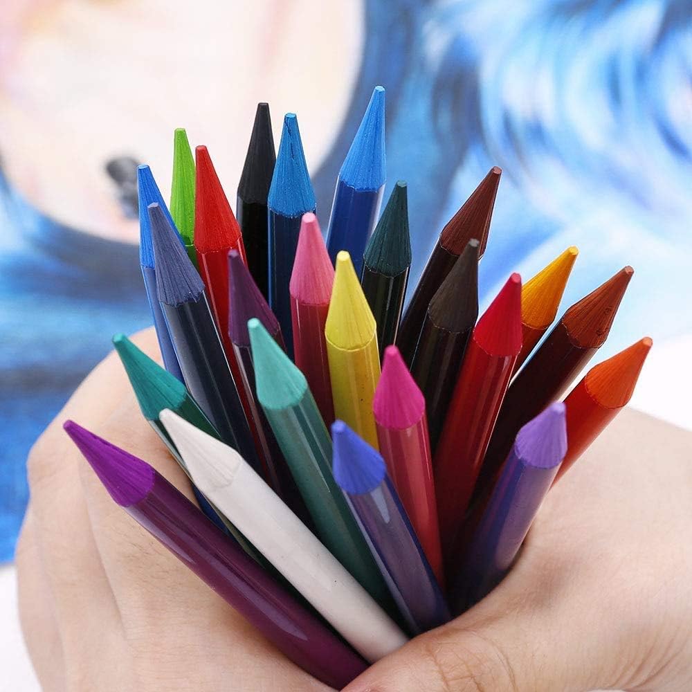 Close up of Mont Marte woodless pencil tips and shades