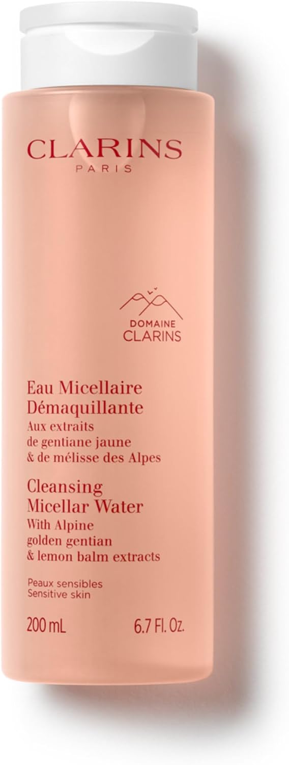 Dista-USA Clarins Cleansing Micellar Water front view bottle packaging