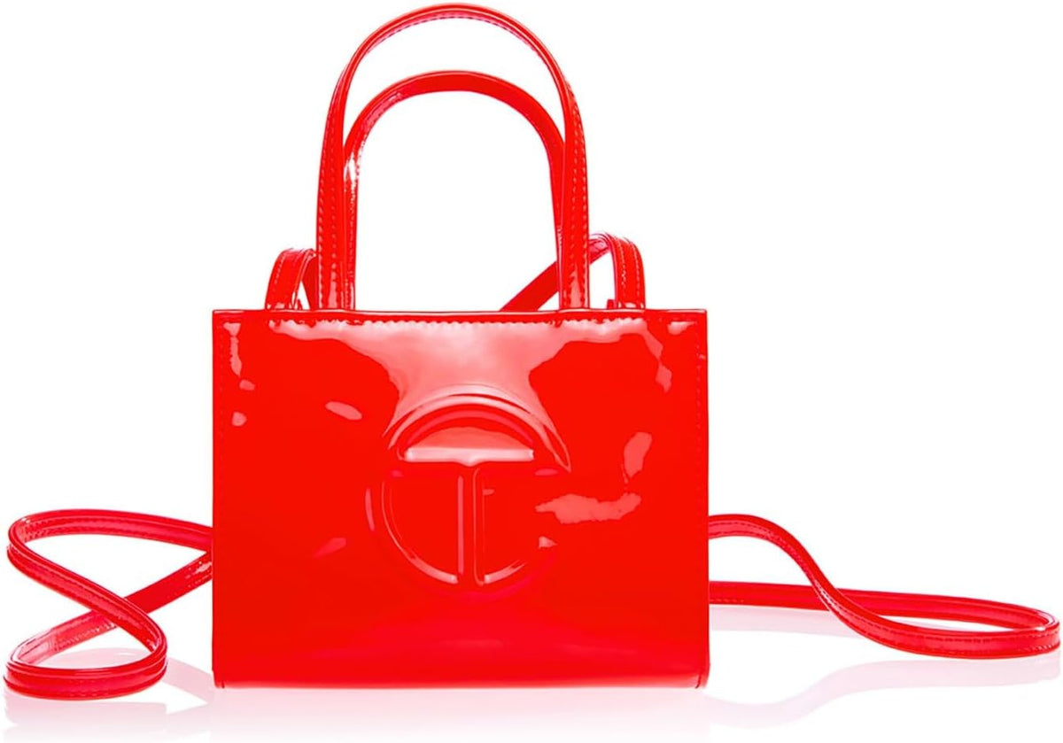 Telfar small shopping bag interior twill lining
