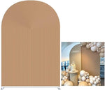 Konpon brown ripples arched frame fabric cover front view