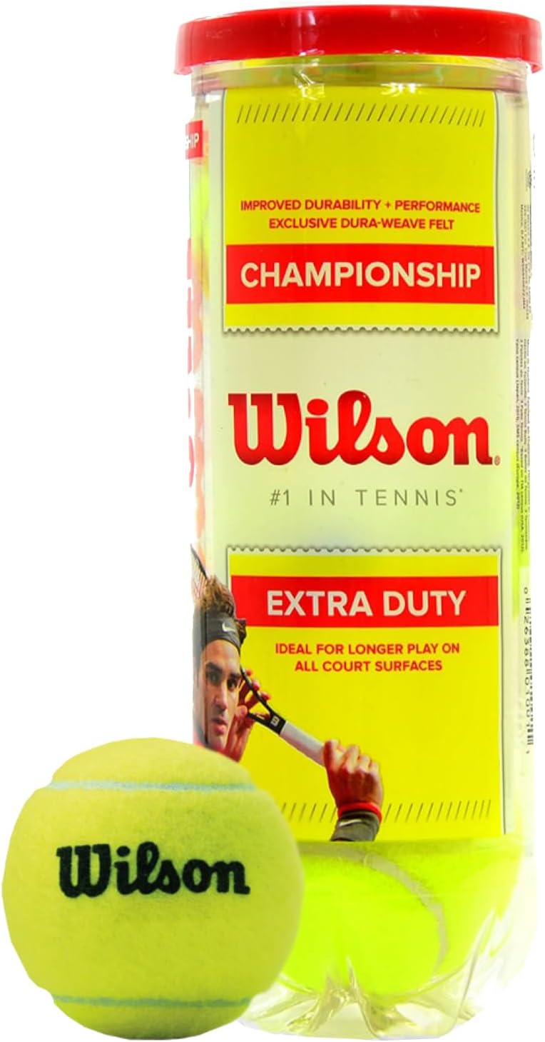 Wilson Champ Xd 1 Can Tennis Ball (Pack of 3) Yellow, rubber & ?Synthetic - Image 1