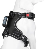PoyPet no pull dog vest side profile showing reflective straps
