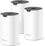 TP-Link Deco S4 Mesh AC1900 Wi-Fi System three-pack front view showcasing cylindrical towers