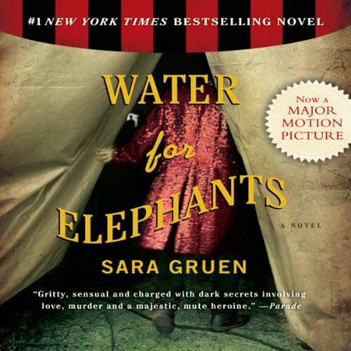 Sara Gruen Water for Elephants audio book front cover art