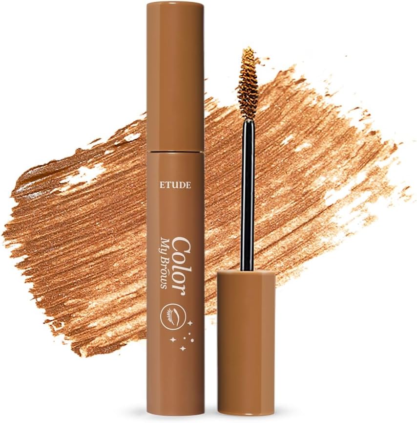 ETUDE Color My Brows, Brow Mascara, 3D Natural Coloring, Beeswax & Carnauba Wax, Moisturizing Brow Care, Eyebrow tint, Soft Gel Texture, Korean Makeup, Beauty, Red Brown (0.152 Fl Oz) - Image 10