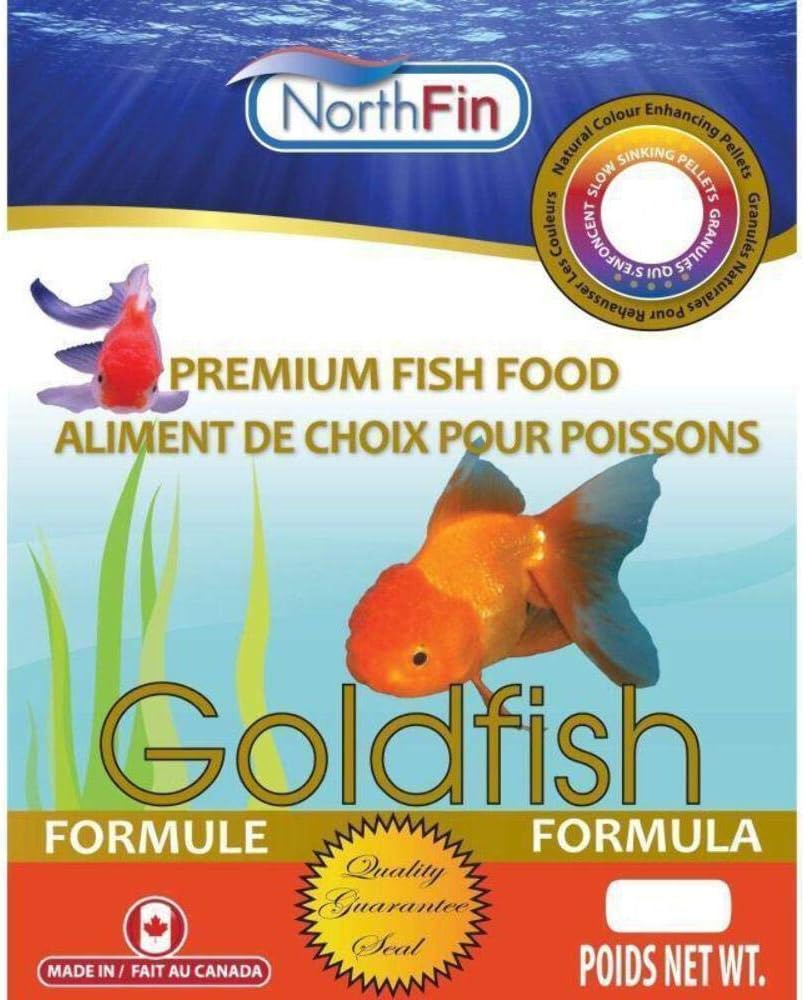 Northfin Goldfish Fish Food front view showing 250g packaging