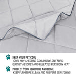 PetAmi dog blanket used as furniture protector on sofa