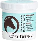 COAT DEFENSE Trouble Spot Drying Paste for Horses 10 Ounce tub front view