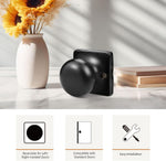 Gobekor modern matte black finish close up