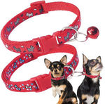 Red Breakaway Cat Collar with Bells, 2 Pack Kitten Collar with Bells, Break Away Cat Collar for Girl Cats Female Kitty - Image 12