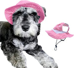 Dog Outdoor Hat with Ear Hole Round Brim Summer for Large Dog Suncare Cooling Bucket Hat Cute Walking Hiking Sun Protection Pet Caps(Pink, X-Large) - Image 9