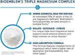 Premium USA imported BioEmblem triple magnesium 300mg dietary supplement for healthy sleep