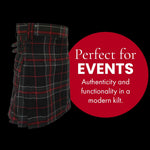 UT Kilts utility kilt adjustable hip straps and snap closures detail