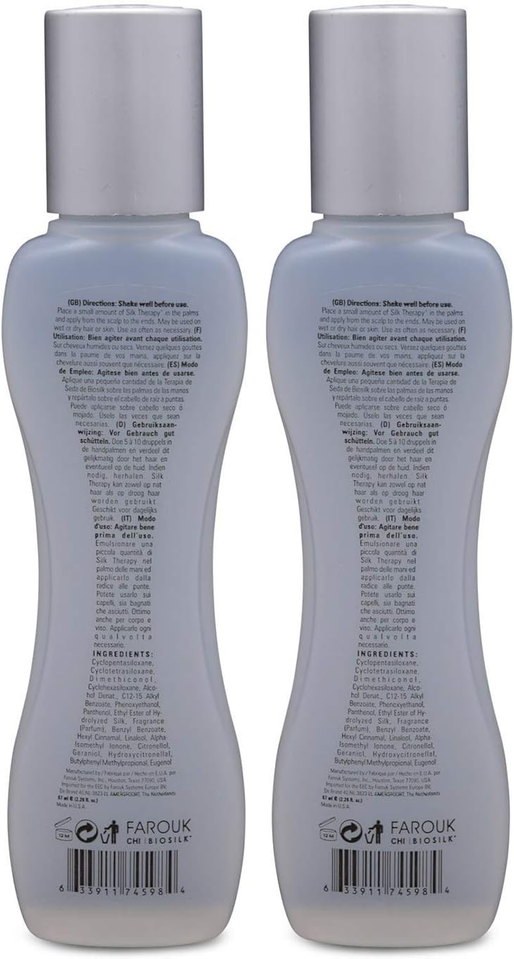 BioSilk Silk Therapy Cure dual pack packaging and bottles