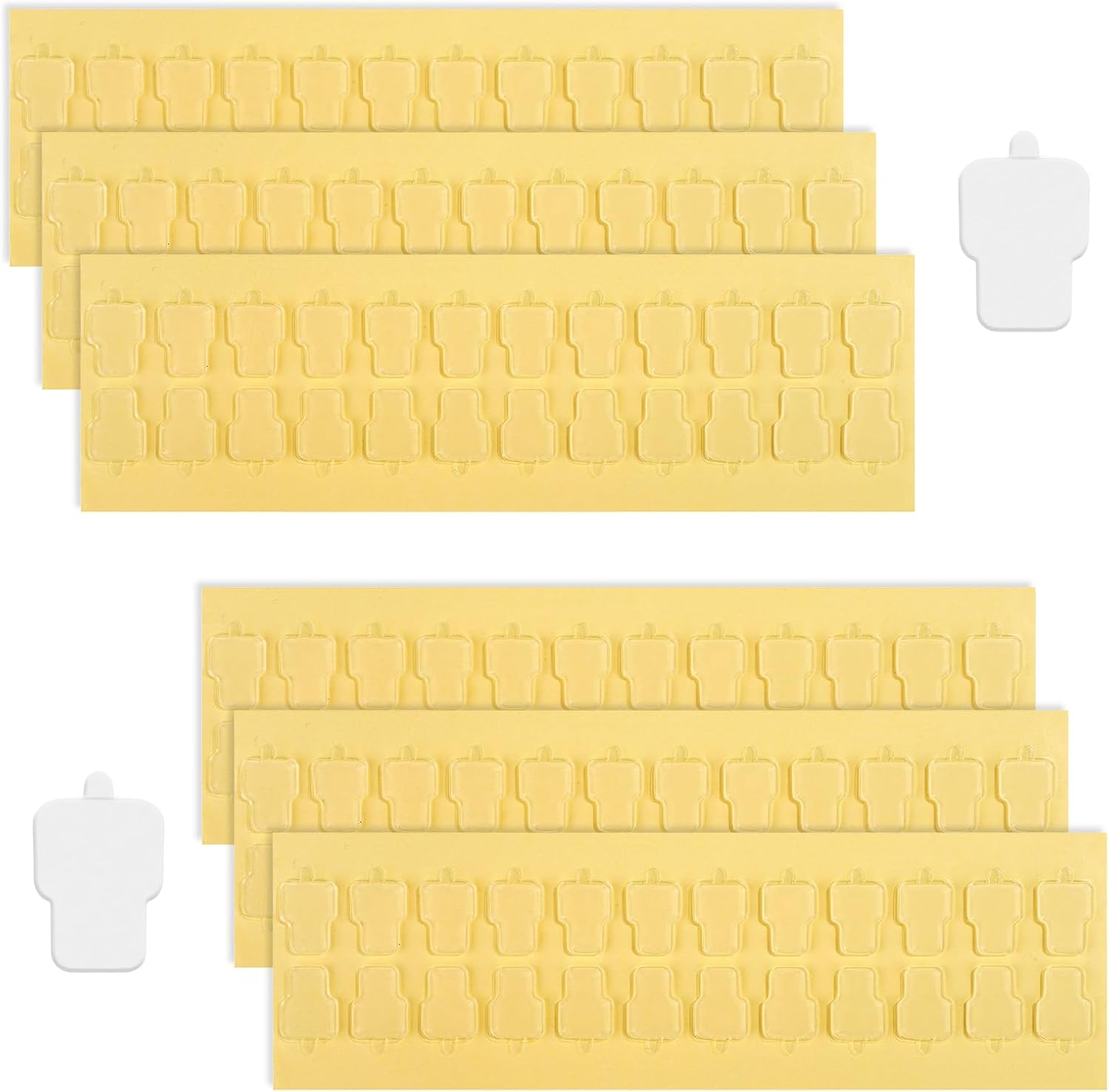 XIHIRCD 144 pieces double sided adhesive tape front view