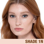 USA imported Charlotte Tilbury liquid makeup showing lightweight cream texture.