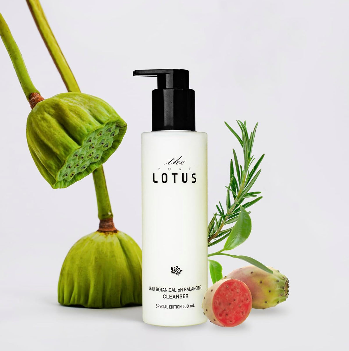 The Pure Lotus Jeju Botanical pH Balancing Cleanser front view packaging