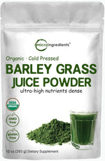 Micro Ingredients organic barley grass juice powder front view packaging